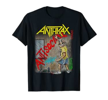 ANTHRAX サイン入り Tシャツ Anthrax / アンスラックス - No Frills Tシャツ(ブラック) | T